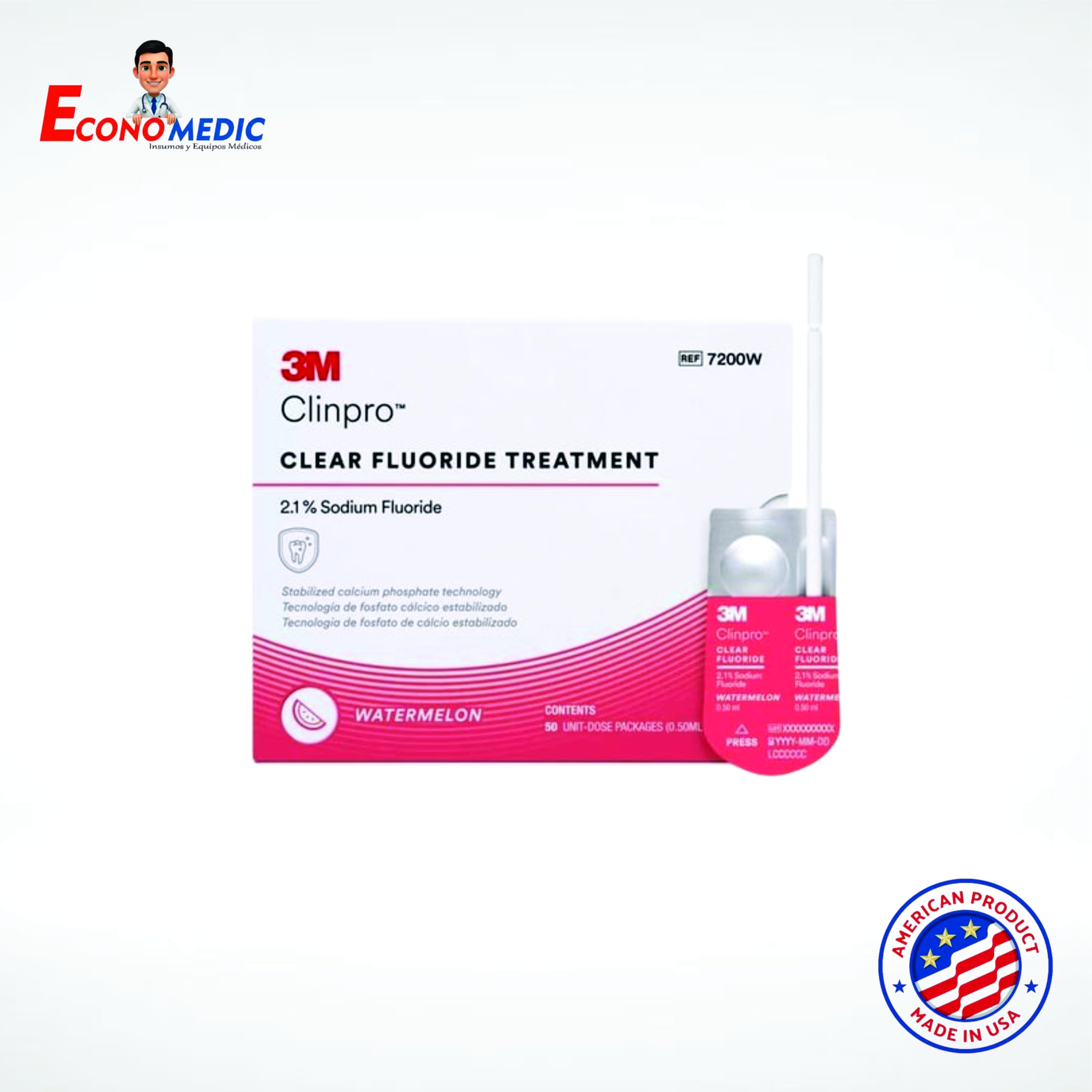 Clear Fluoride Treatment Sandia 3M CLINPRO CLEAR TRATAMIENTO CON FLUORURO DE SODIO 2.1% - SANDIA - Imagen 1